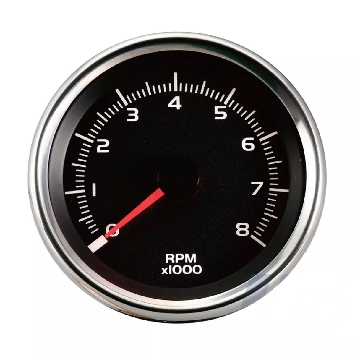 80mm Black Face Universal Aftermarket Gauge - Tachometer For Motorcycle